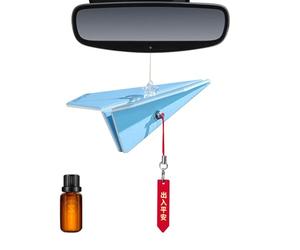 Ambientadores automotrices, modelado de aviones de papel, ambientador de coche, colgante de aromaterapia de larga duración, colgante de perfume para Navidad