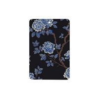 Ambientadores clásicos de coche con patrón floral azul francés, 4 unidades, tarjetas perfumadas para colgar, tarjetas perfumadas para tabletas de aromaterapia de coche