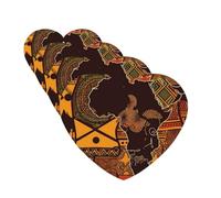 Ambientadores colgantes para coche, 4 unidades, con fragancia, tarjetas perfumadas, en forma de corazón, tabletas de aromaterapia para coche, mapa africano, patrón étnico, ambientador para coche,