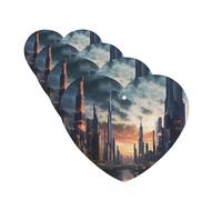 Ambientadores colgantes para coche, 4 unidades, con fragancia, tarjetas perfumadas en forma de corazón, tabletas de aromaterapia para coche, ambientador de coche para espejo interior de coche,