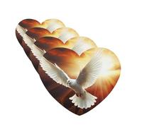 Ambientadores colgantes para coche, 4 unidades, tarjetas perfumadas con forma de corazón, tabletas de aromaterapia, paloma, sol, arte, ambientador de coche, para espejo interior de coche, colgante de