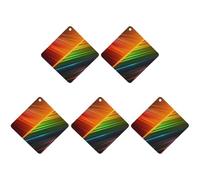 Ambientadores colgantes para coche, 5 unidades, con líneas de colores, ambientadores de coche, decoración de interiores, tarjetas perfumadas para espejo retrovisor, accesorios para automóviles