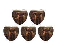 Ambientadores colgantes para coche, 5 unidades, tarjetas perfumadas para automóviles, ganado en las tierras altas, ambientadores de coche, decoración interior, tarjetas perfumadas para espejo