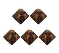 Ambientadores colgantes para coche, 5 unidades, tarjetas perfumadas para automóviles, ganado en las tierras altas, ambientadores de coche, decoración interior, tarjetas perfumadas para espejo