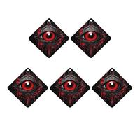 Ambientadores colgantes para coche, 5 unidades, tarjetas perfumadas para coche, diseño de ojo del infierno, decoración de interiores, tarjetas perfumadas para espejo retrovisor, accesorios para