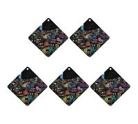 Ambientadores colgantes para coche, 5 unidades, tarjetas perfumadas para coche, ilustración de construcción de color, ambientadores de coche, decoración interior, tarjetas perfumadas para espejo