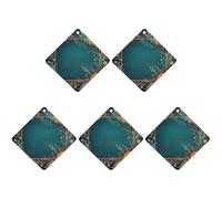 Ambientadores colgantes para coche, 5 unidades, tarjetas perfumadas para coche, marco decorativo floral, ambientadores de coche, decoración interior, tarjetas perfumadas para espejo retrovisor