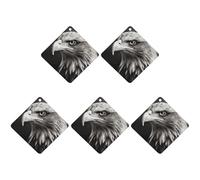 Ambientadores colgantes para coche, 5 unidades, tarjetas perfumadas para coches, águila en blanco y negro, decoración de interiores, tarjetas perfumadas para espejo retrovisor, accesorios para