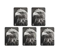 Ambientadores colgantes para coche, 5 unidades, tarjetas perfumadas para coches, águila en blanco y negro, decoración de interiores, tarjetas perfumadas para espejo retrovisor, accesorios para