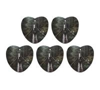 Ambientadores colgantes para coche, 5 unidades, tarjetas perfumadas para coches, cruzar el puente colgante, ambientadores de coche, decoración interior, tarjetas perfumadas para espejo retrovisor