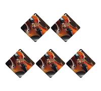 Ambientadores colgantes para coche, 5 unidades, tarjetas perfumadas para coches, elegantes ambientadores de violín, decoración interior de automóviles, tarjetas perfumadas para espejo retrovisor