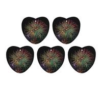 Ambientadores colgantes para coche, 5 unidades, tarjetas perfumadas para coches, fuegos artificiales de muchos colores, ambientadores de coche, decoración interior, tarjetas perfumadas para espejo