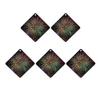 Ambientadores colgantes para coche, 5 unidades, tarjetas perfumadas para coches, fuegos artificiales de muchos colores, ambientadores de coche, decoración interior, tarjetas perfumadas para espejo