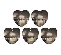 Ambientadores colgantes para coche, 5 unidades, tarjetas perfumadas para coches, fuegos artificiales sobre la ciudad, ambientadores de coche, decoración interior, tarjetas perfumadas para espejo