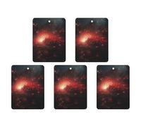 Ambientadores colgantes para coche, 5 unidades, tarjetas perfumadas para coches, la oscuridad se convierte en luz roja, ambientadores de coche, decoración interior, tarjetas perfumadas para espejo