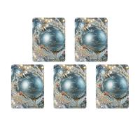 Ambientadores colgantes para coche, 5 unidades, tarjetas perfumadas para coches, Navidad, Año Nuevo, ambientadores de coche, decoración interior, tarjetas perfumadas para espejo retrovisor, accesorios