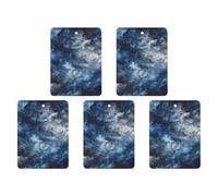 Ambientadores colgantes para coche, 5 unidades, tarjetas perfumadas para coches, nubes en el cielo nocturno, ambientadores de coche, decoración interior, tarjetas perfumadas para espejo retrovisor