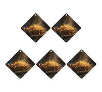 Ambientadores colgantes para coche, 5 unidades, tarjetas perfumadas para coches, papas fritas, ambientadores de coche, decoración interior, tarjetas perfumadas para espejo retrovisor, accesorios para