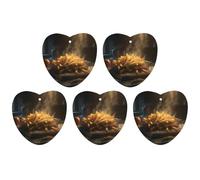 Ambientadores colgantes para coche, 5 unidades, tarjetas perfumadas para coches, papas fritas, ambientadores de coche, decoración interior, tarjetas perfumadas para espejo retrovisor, accesorios para