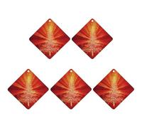 Ambientadores colgantes para coche, 5 unidades, tarjetas perfumadas para coches, silueta de árbol de Navidad, ambientadores de coche, decoración interior, tarjetas perfumadas para espejo retrovisor