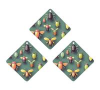 Ambientadores colgantes para coche con atlas de insectos impresos para auto y hogar, regalo personalizado