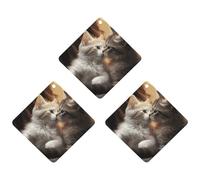 Ambientadores colgantes para coche, diseño de beso de gato, fragancia de coche de larga duración