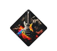 ambientadores colgantes para coche, tarjetas aromáticas, tabletas perfumadas, ambientador de coche con aroma a música rock, colgante para espejo retrovisor interior para hombre y mujer.