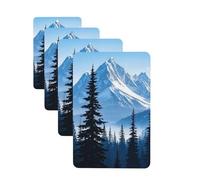 ambientadores colgantes para coche, tarjetas con fragancia, ambientadores de larga duración, juego de tarjetas con diseño de paisaje de montaña fría, tabletas para coche para hombres y mujeres.