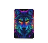 Ambientadores coloridos para coche, diseño de cabeza de lobo, 4 unidades, tarjetas perfumadas para colgar en tabletas de aromaterapia