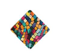 Ambientadores cuadrados para coche, diseño abstracto de mosaico, 6 unidades, tabletas de aromaterapia para coche, armario, zapatero, elimina olores