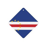 Ambientadores cuadrados para coche, diseño de bandera de Cabo Verde, 6 unidades, tabletas de aromaterapia para coche, armario, zapatero, elimina olores