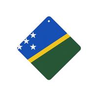 Ambientadores cuadrados para coche, diseño de bandera de las Islas Salomón, 6 unidades, tabletas de aromaterapia para coche, armario, zapatero, elimina olores