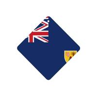 Ambientadores cuadrados para coche, diseño de bandera de las Islas Turcas y Caicos, 6 unidades, tabletas de aromaterapia para coche, armario de zapatos, elimina olores