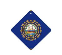 Ambientadores cuadrados para coche, diseño de bandera de New Hampshire, 6 unidades, tabletas de aromaterapia para coche, armario, zapatero, elimina olores