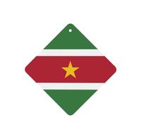 Ambientadores cuadrados para coche, diseño de bandera de Surinam, 6 unidades, tabletas de aromaterapia para coche, armario, zapatero, elimina olores