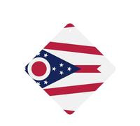 Ambientadores cuadrados para coche, diseño de bandera del estado de Ohio, 6 unidades, tabletas de aromaterapia para coche, armario, zapatero, elimina olores