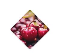 Ambientadores cuadrados para coche, diseño de cerezas, 6 unidades, tabletas de aromaterapia para coche, armario, zapatero, elimina olores