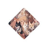 Ambientadores cuadrados para coche, diseño de imágenes de perro, 6 unidades, tabletas de aromaterapia para coche, armario, zapatero, elimina olores