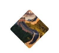 Ambientadores cuadrados para coche, diseño de la Gran Muralla de China, 6 unidades, tabletas de aromaterapia para coche, armario, zapatero, elimina olores