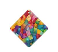 Ambientadores cuadrados para coche, diseño de mosaico de colores, 6 unidades, tabletas de aromaterapia para coche, armario, zapatero, elimina olores