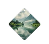 Ambientadores cuadrados para coche, diseño de paisajes, 6 unidades, tabletas de aromaterapia para coche, armario, zapatero, elimina olores