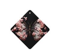 Ambientadores cuadrados para coche, diseño de pétalos y mariposas, 6 unidades, tabletas de aromaterapia para coche, armario de zapatos, elimina olores