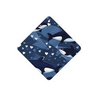 Ambientadores cuadrados para coche, patrón de ballena asesina, 6 unidades, tabletas de aromaterapia para coche, armario, zapatero, elimina olores