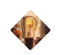 Ambientadores cuadrados para coche, patrón de bombilla cálida, 6 unidades, tabletas de aromaterapia para coche, armario de zapatos, elimina olores