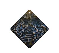 Ambientadores cuadrados para coche, patrón de laberinto, 6 unidades, tabletas de aromaterapia para coche, armario, zapatero, elimina olores