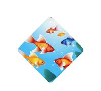 Ambientadores cuadrados para coche, patrón de peces dorados, 6 unidades, tabletas de aromaterapia para coche, armario, zapatero, elimina olores