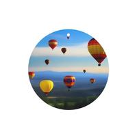 Ambientadores de aire caliente con diseño de globo de aire en el cielo, 6 unidades, forma redonda, para colgar, tabletas de aromaterapia, ambientadores perfumados para dormitorio y baño