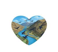 Ambientadores de aire de coche con patrón de golondrina voladora de primavera, 6 unidades, en forma de corazón, para colgar en tabletas de aromaterapia, ambientadores perfumados para dormitorio, baño