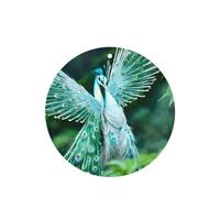 Ambientadores de aire de coche con patrón de pavo real blanco, 6 unidades, forma redonda, para colgar, tabletas de aromaterapia, ambientadores perfumados para dormitorio y baño
