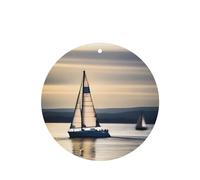 Ambientadores de aire de forma redonda para coche, patrón de navegación suave, 6 unidades, tabletas de aromaterapia para coche, armario, zapatero, elimina olores